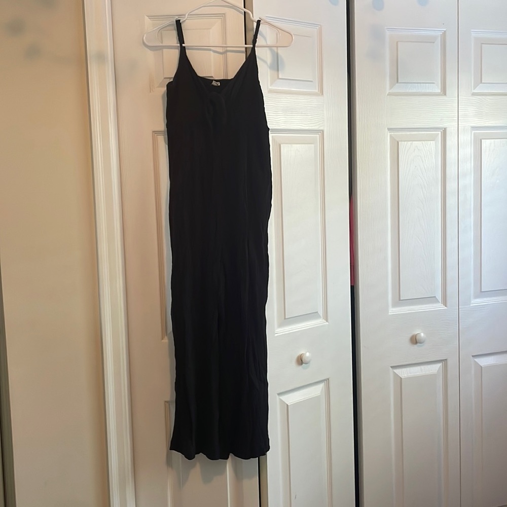 aerie black jumpsuit